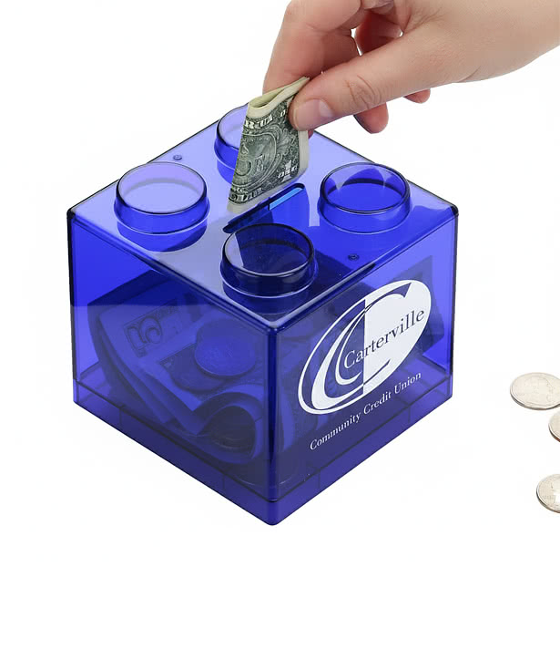 Money Stack Building Block Coin Bank