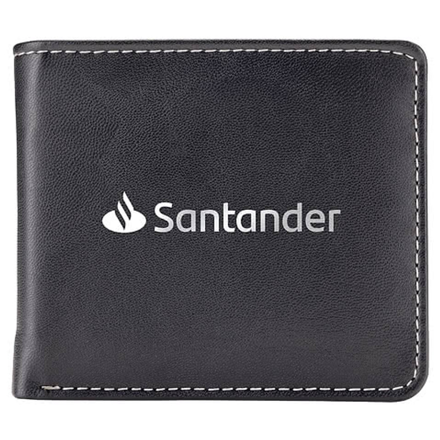 Vernier Cactus Leather Wallet in Black
