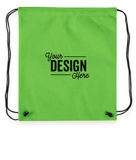 Promotional Non-Woven Drawstring Bag - Color: Lime