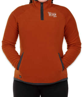Stormtech Women's Shasta Quarter Zip Fleece Pullover - Color: Burnt Orange / Graphite