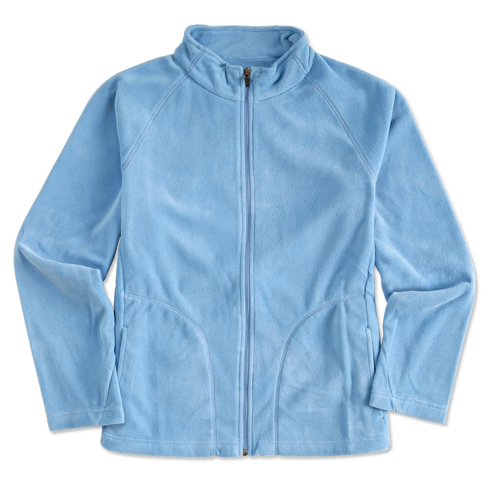 Team 365 Women's Full Zip Microfleece Jacket - Embroidered