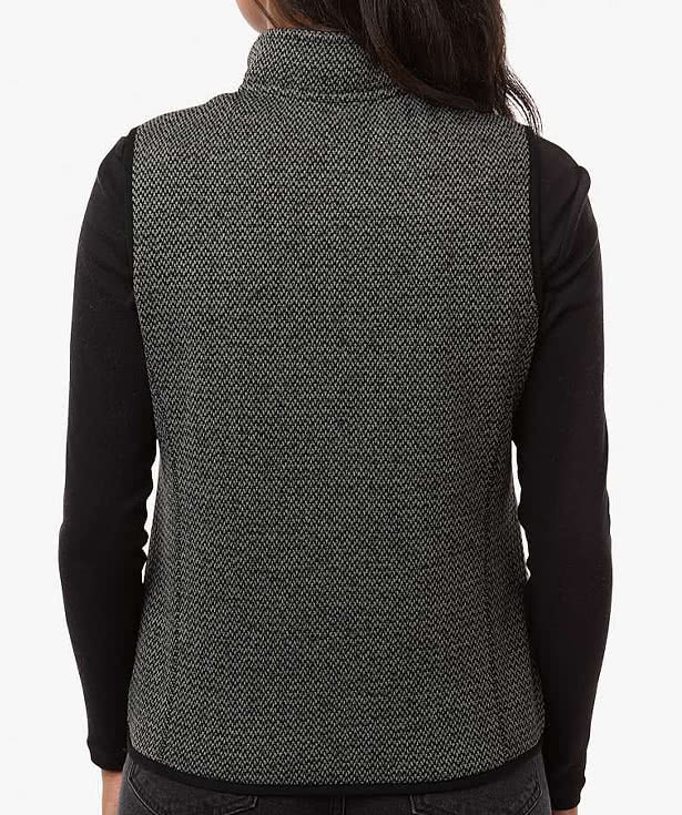 Custom North End Women's Jasper Jacquard Recycled Fleece Vest