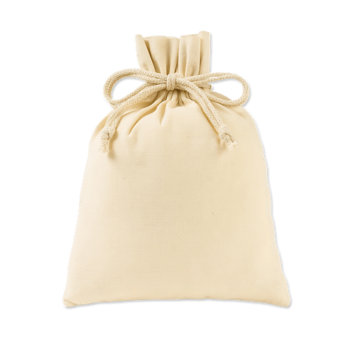 Medium Canvas Drawstring Gift Bag in Natural