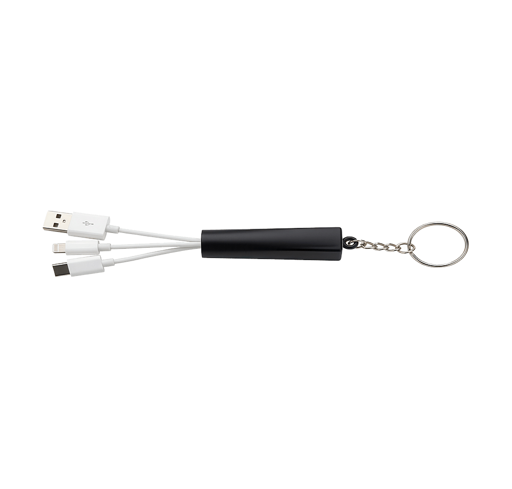 Trey 3-in-1 Charging Cable with Keychain-default