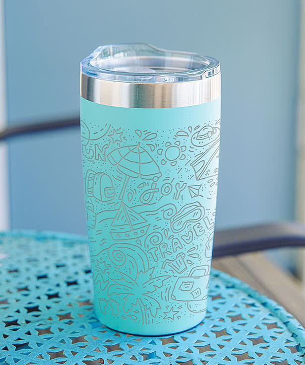 Laser Engraved 20 oz. Two-Tone Himalayan Stainless Steel Insulated Tumbler