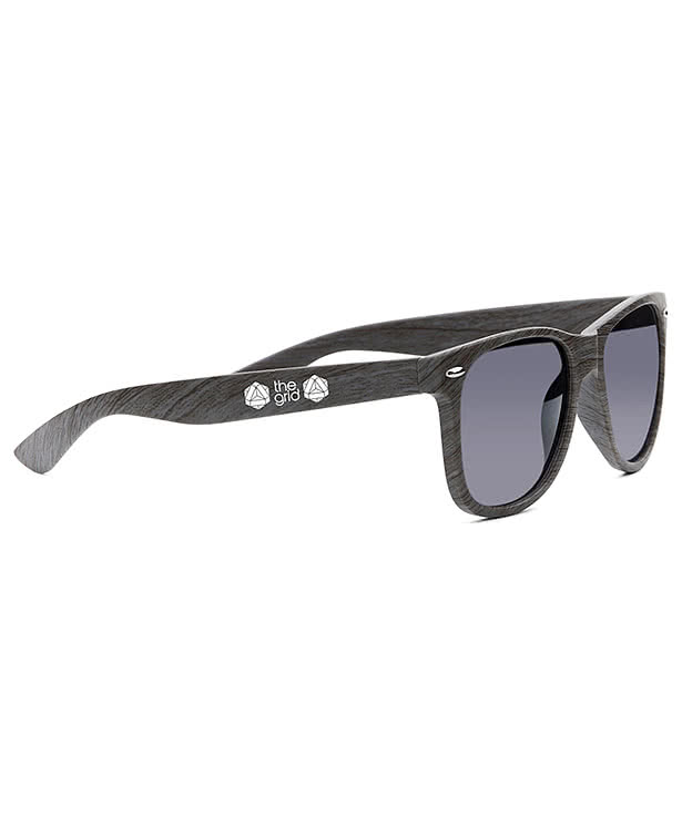 Allen Faux Wood Finish Sunglasses