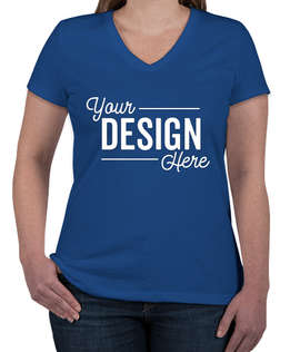 Fruit of the Loom Women's 100% Cotton V-Neck T-shirt