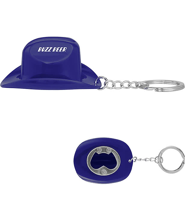 Cowboy Hat Bottle Opener Keychain