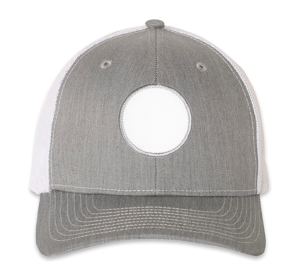Richardson Snapback Trucker Hat - Circle Patch - Sublimated-default
