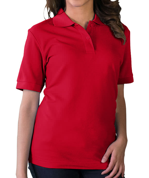 Blue Generation Women's Lightweight Pique Polo - Printed
