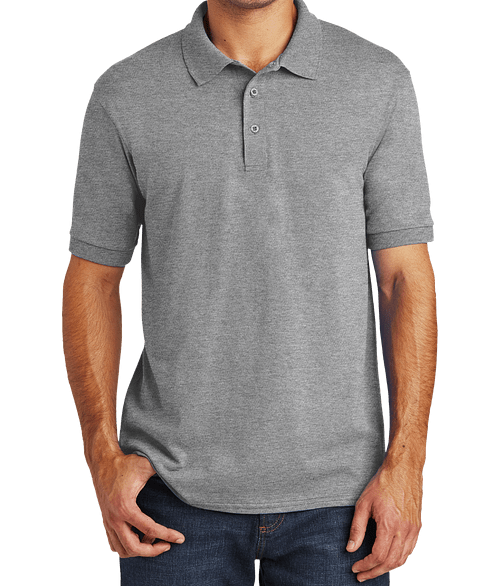Port & Company Core Blend Easy Care Jersey Knit Polo in Athletic Heather