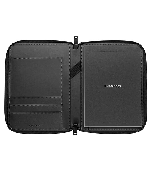Hugo Boss Debossed A5 Conference Padfolio