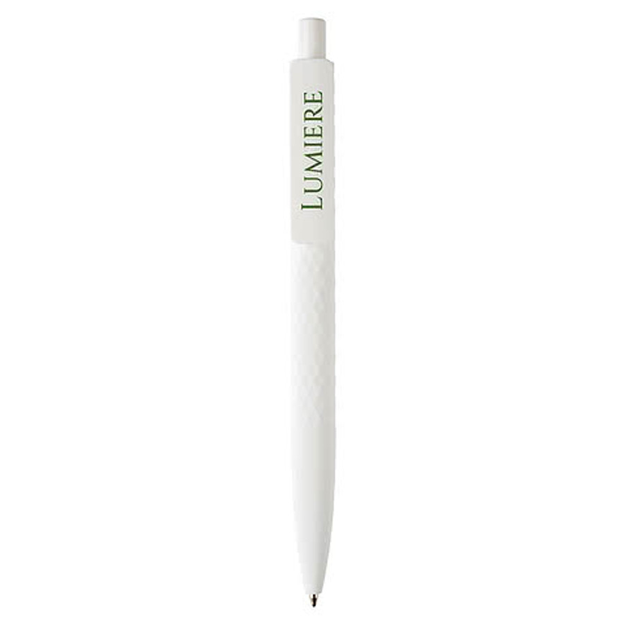 X3 Smooth Touch Ballpoint Pen (blue ink) in White