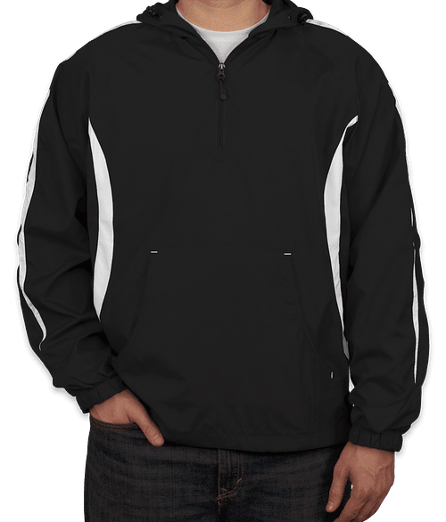 Custom Sport-Tek Fleece Lined Colorblock Hooded Jacket