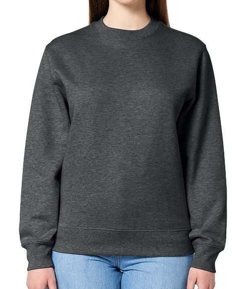 Stanley/Stella Changer 2.0 Organic Crewneck Sweatshirt in Dark Heather Grey