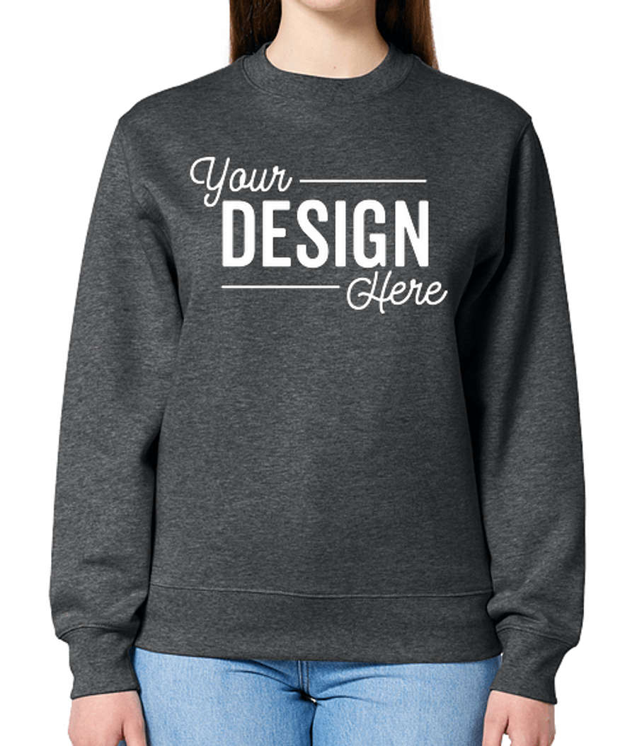 Stanley/Stella Changer 2.0 Organic Crewneck Sweatshirt in Dark Heather Grey
