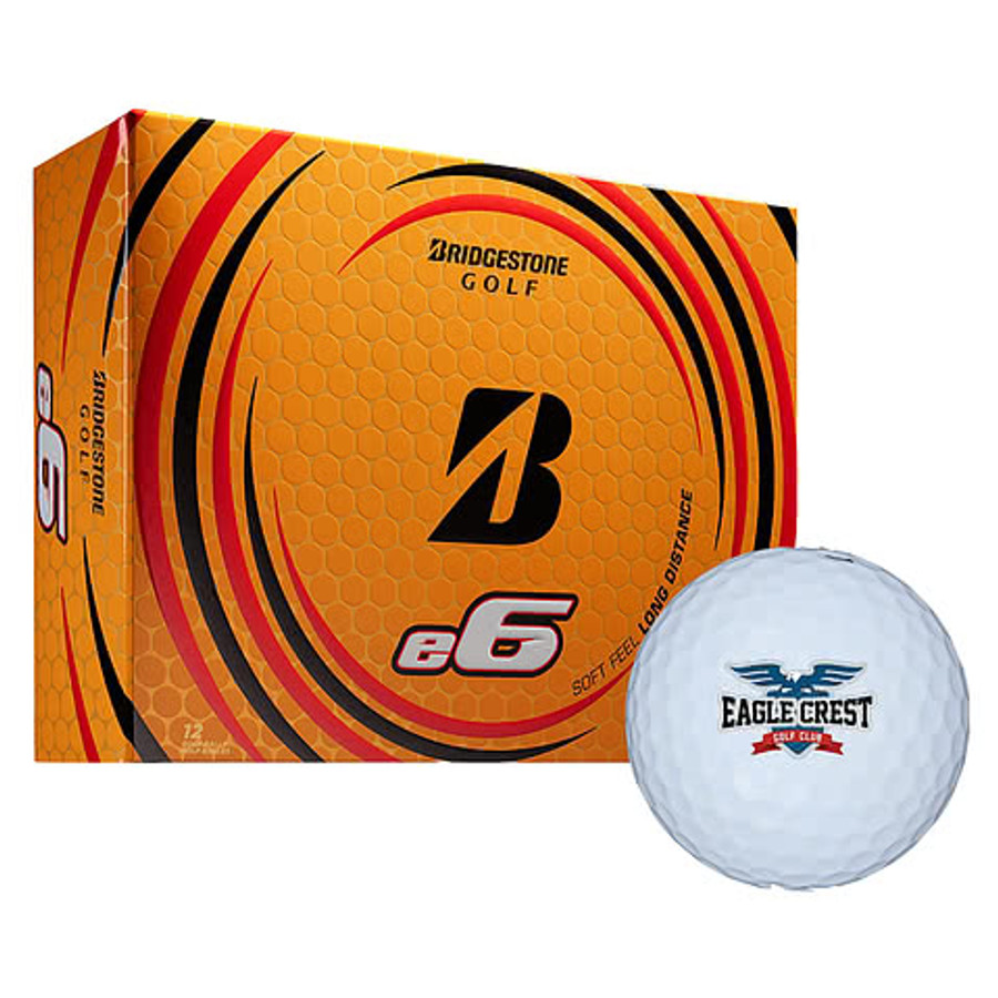 Bridgestone E6 Soft Golf Balls (Box of 12) in White