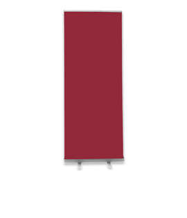 Full Color 31.5" x 81.8" Value Retractable Banner Kit - Color: Maroon