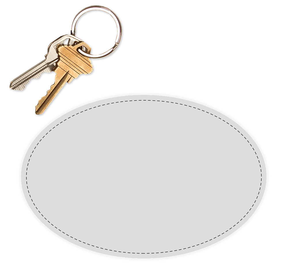 6 in. x 4 in. Oval Static Stick Window Cling-default