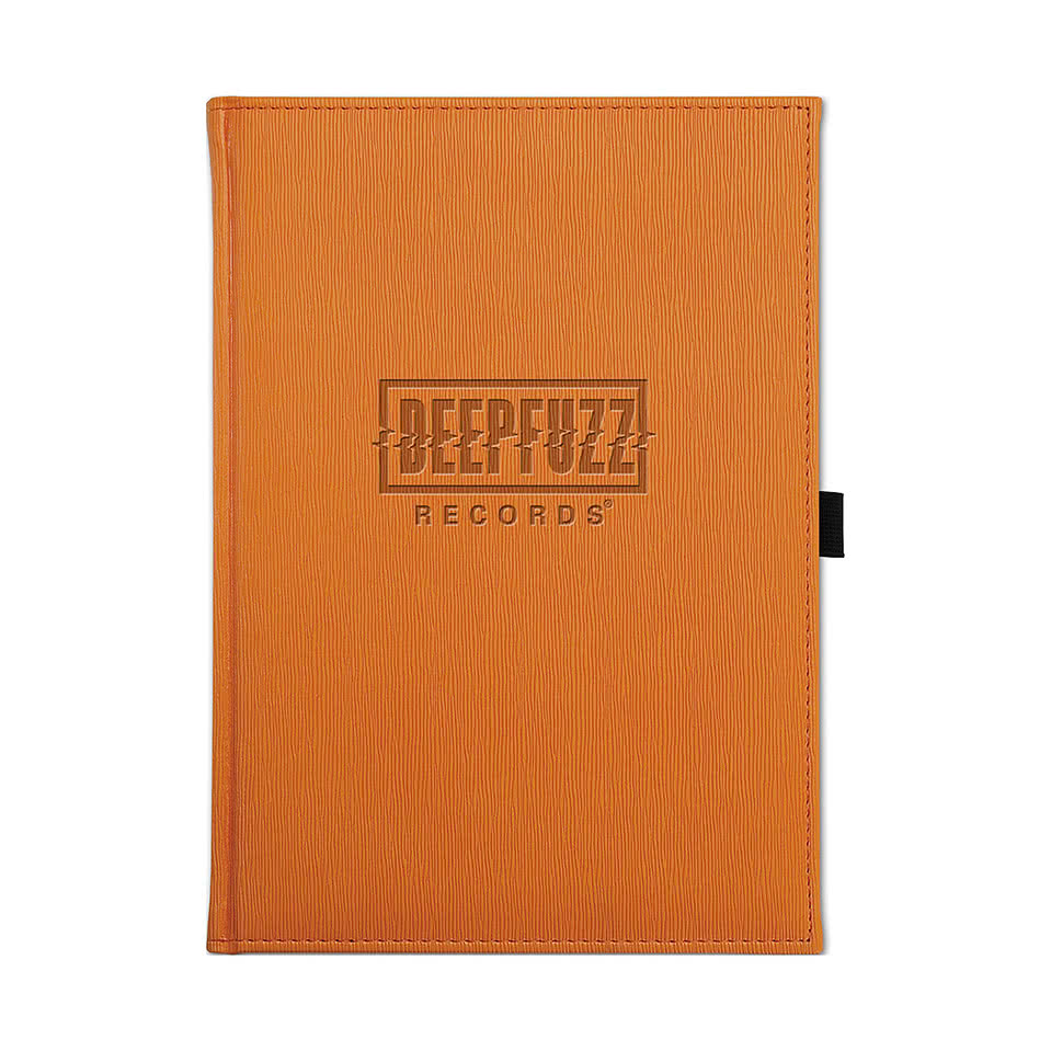 JournalBooks ® Debossed Pedova BrightWave Large Hard Cover Notebook