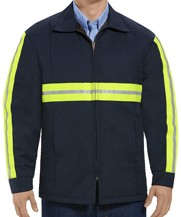 Red Kap Enhanced Visibility Perma-Lined Insulated Safety Jacket