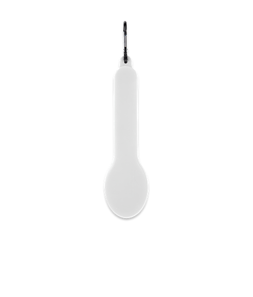 Travel Utensil Set with Silicone Case in White