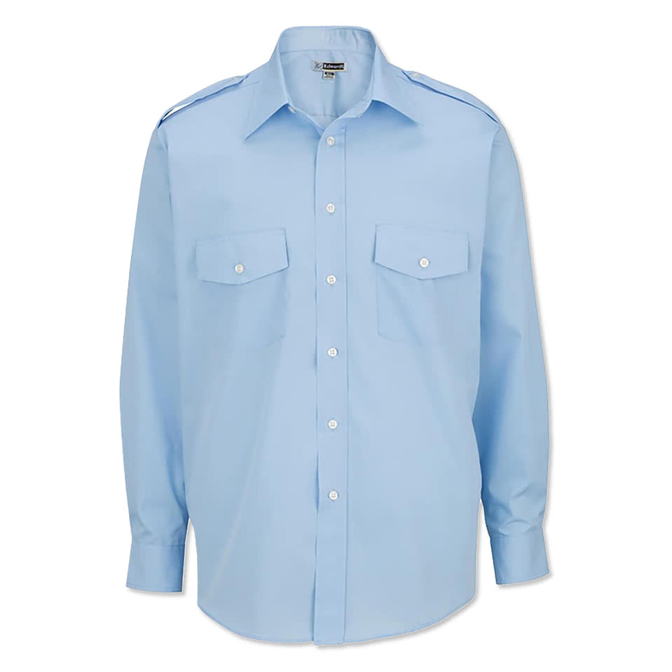 Edwards Navigator Poplin Long Sleeve Work Shirt