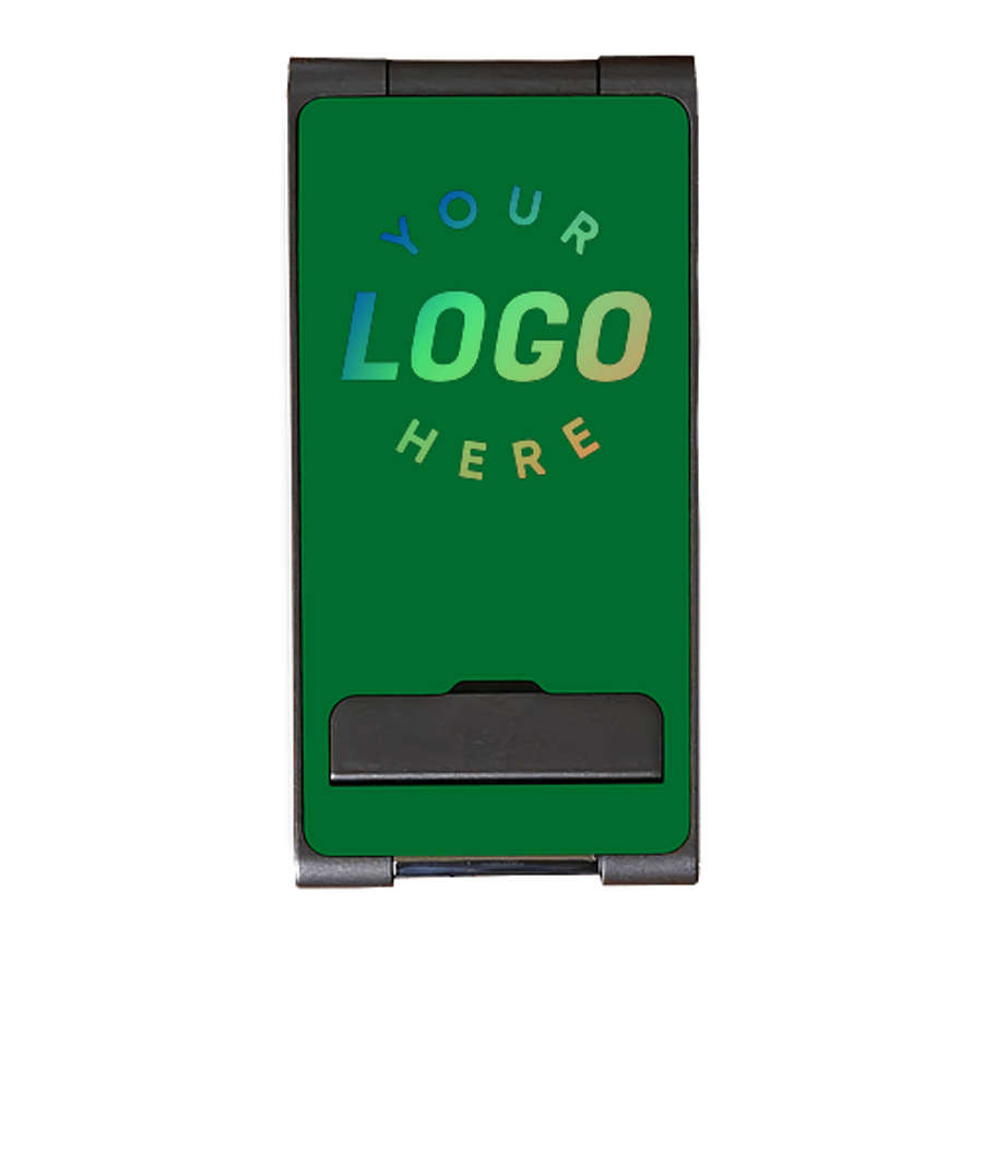 Full Color 3-in-1 Tri-Fold 15W Portable Wireless Charging Stand in Kelly Green