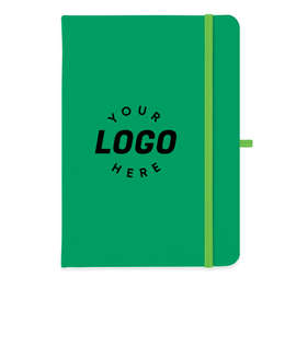 Medium Hard Cover Notebook - Color: Kelly Green