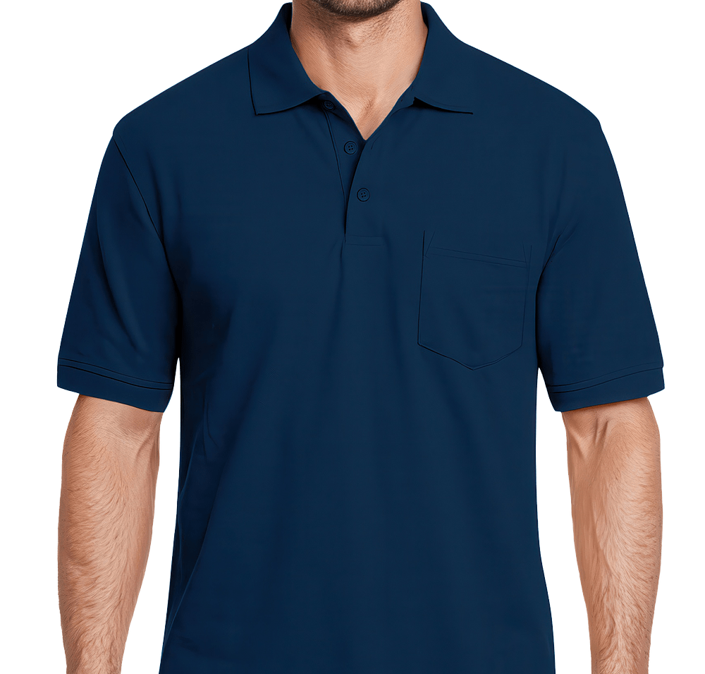Blue Generation Soft Touch Easy Care Pocket Polo-default