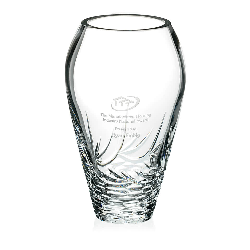 Laser Engraved Whisper-Cut Vase