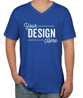 Canada - Bella + Canvas Jersey V-Neck T-shirt - Color: True Royal
