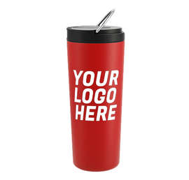 24 oz. Thor Copper Vacuum Insulated Tumbler - Color: Red