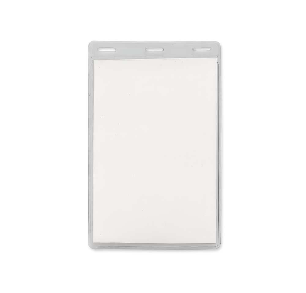 4" x 6" Vertical Vinyl Badge Pouch-default