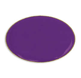 Oval Lapel Pin - Color: Team Purple / Brass