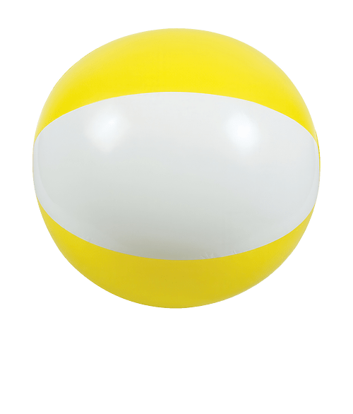 16" Two-Tone Beach Ball in YELLOW