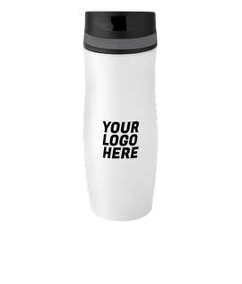 Full Color 14 oz. Persona Wave Trail Vacuum Insulated Tumbler - Color: White / Gray
