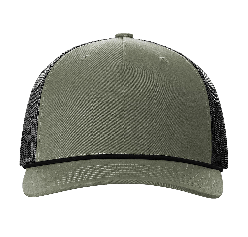 Richardson Five-Panel Rope Snapback Trucker Hat - Printed-default
