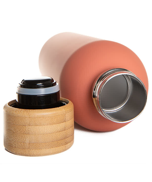 17 oz. Blair Stainless Steel Water Bottle with Bamboo Lid