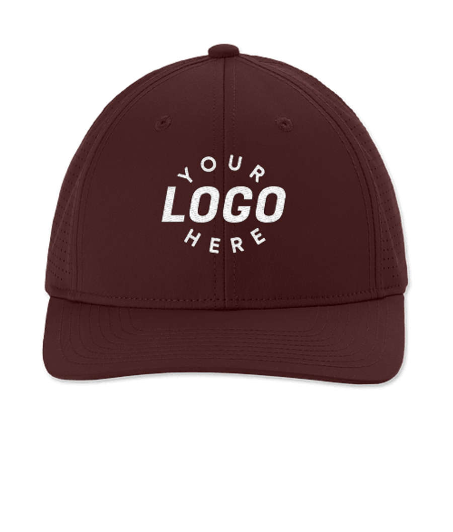 Sport-Tek Pro-Cut Adjustable Baseball Hat in Maroon