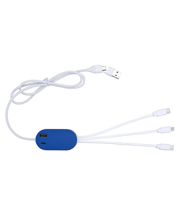 DualLink Charging Cable 2A with USB Hub
