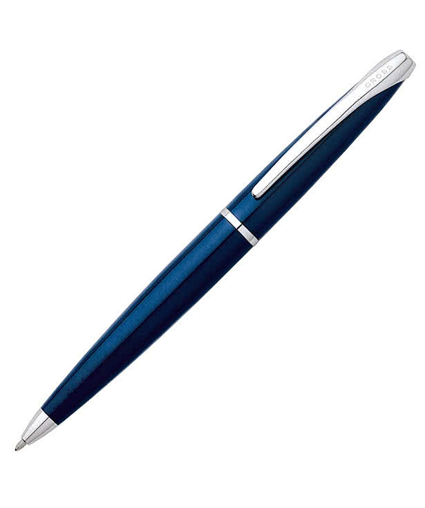 Cross ATX Blue Lacquer Ballpoint Pen (black ink)
