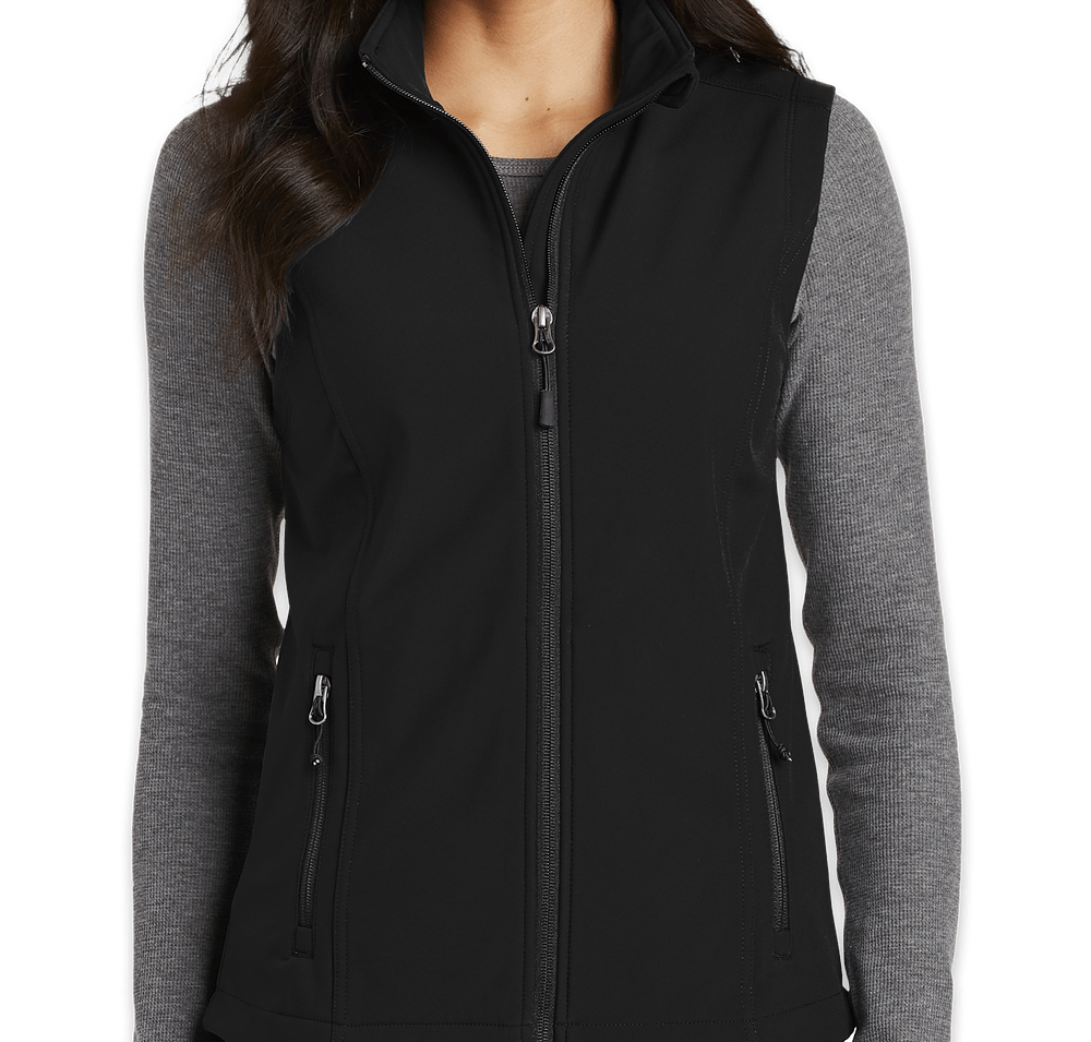 Port Authority Women's Core Fleece Lined Soft Shell Vest - Embroidered-default