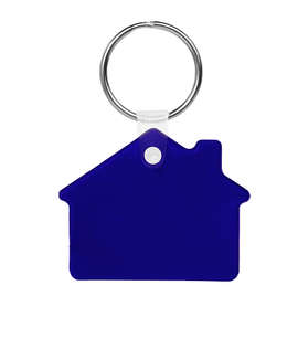 House Shaped Keychain - Color: Translucent Blue