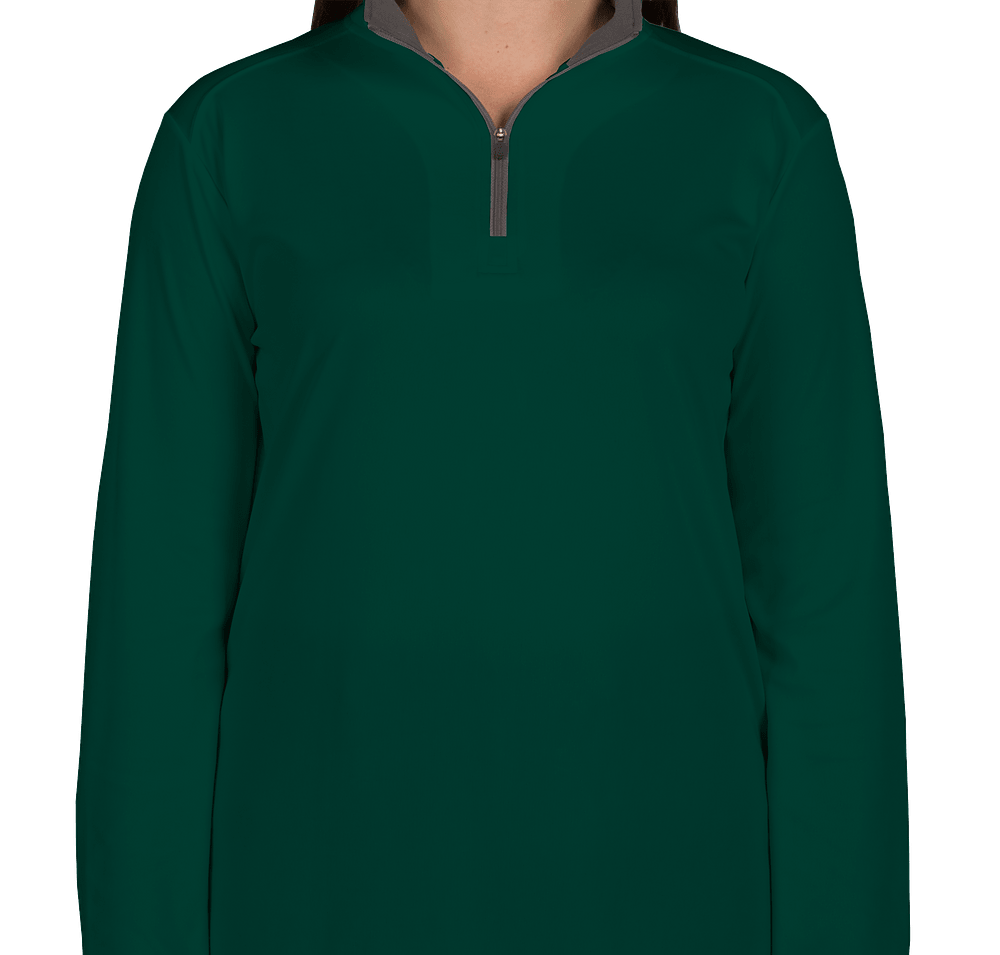 Badger Women's Contrast Quarter Zip Performance Shirt-default