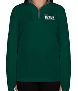 Badger Women's Contrast Quarter Zip Performance Shirt