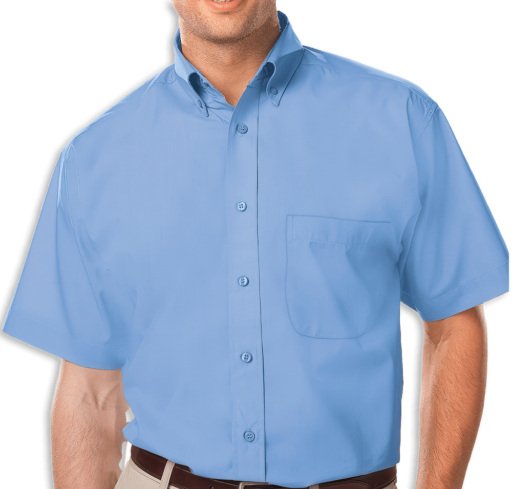 Blue Generation Value Short Sleeve Poplin Dress Shirt - Embroidered-default
