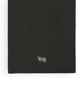 Lightweight Embroidered Beach Towel - Color: Black