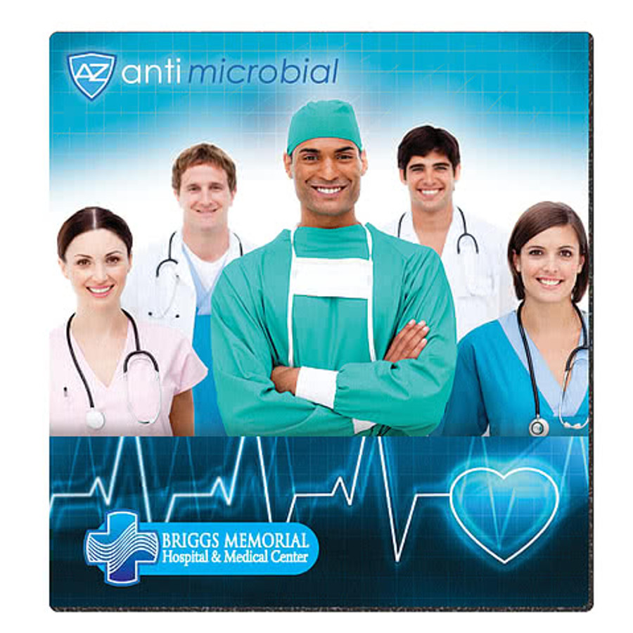 Full Color PrevaGuard Mouse Pad in White