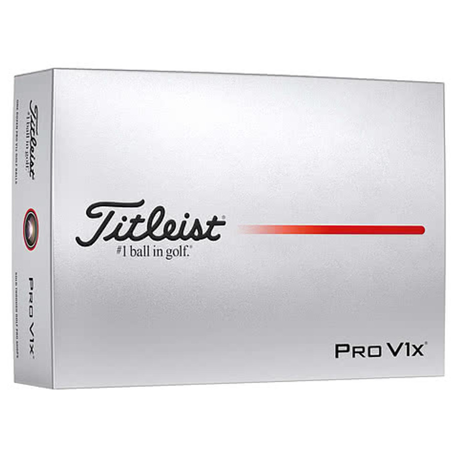 Full Color Titleist Pro V1x Golf Balls (Box of 12) in White